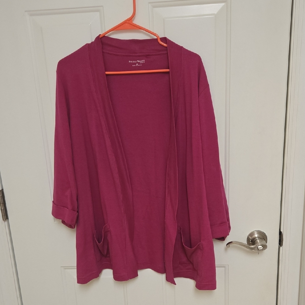 Studio Works Pink Women's Cardigan